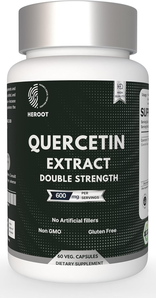 Quercetinのエキスのカプセル非GMOのグルテンフリーのベジタリアン サポート全面的な健康の強さエネルギー(120のカプセル)