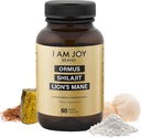 I Am Joy co. Ormus Shilajit Lion's Mane - Ultimate Brain Power! Monoatomic 24k Gold - その種類のエネルギー、記憶、焦点の唯一のブレンド - 60ビーガンカプセル