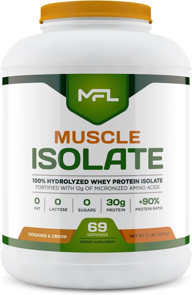 MFL 100% は蛋白質 l 30g の l 12g のアミノ酸 l Keto の友好的な l 低炭水化物 l 5 の lbs。 (クッキー及びクリーム)