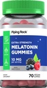 パイピングロックメラトニングミー10mg | 70カウント | ベリーフレーバーサプリメント | 完全菜食主義者, 完全菜食主義者, グルテンフリー