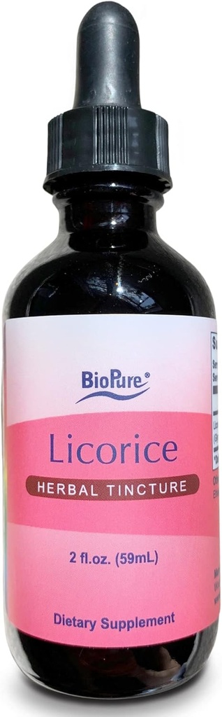 BioPure Licorice Tincture - Licorice RootのPotent Botanical Extract、Sooothes Throatとサポートアッパー呼吸器、免疫、消化器系機能 - 2 fl oz
