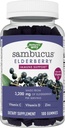 Nature's Way Sambucus Elderberry Gummies - 子供のための免疫サポートサプリメント&大人* - ビタミンC、D3、亜鉛&抗酸化サポート付き* - グルテンフリー&ベジタリアン - 100グミ
