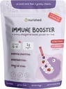 Kids Immune Booster with Elderberry, Acerola Cherry, Zinc, Vitamins C & D - Straight-to-Mouth Powder - 30 Servings - 2 Flavors