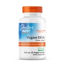 医者 アルゲーからベストビーガンDHA, 脳をサポート & 心血管の健康, 非GMO, グルテンフリー, 大豆フリー, ビーガン 60 Veggie Softgels