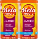 Metamucil、毎日のPsylliumの殻の粉の補足、砂糖なしの粉、消化器の健康のための4 1繊維、オレンジ風味の飲み物、114のティースプーン、1.4ポンド(2のパック)