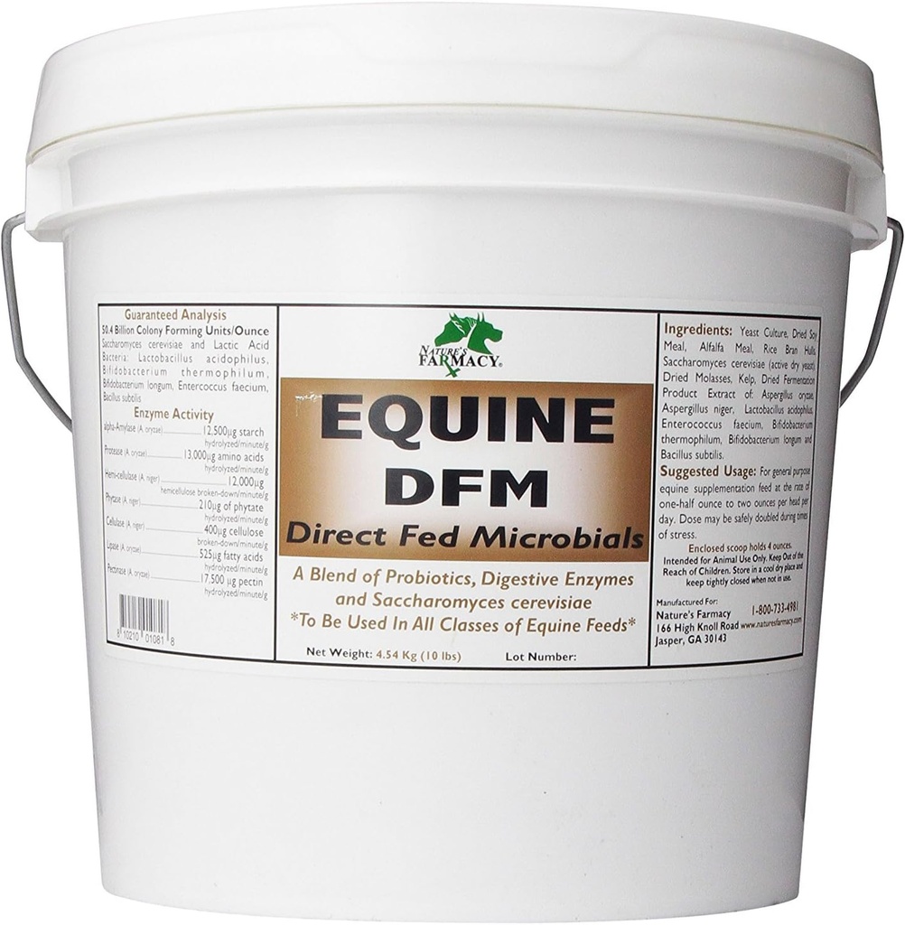 Nature's Farmacy Equine DFM (直接フィード微生物) ライブプロバイオティクス、酵素50 Billion CFU Ounce (5ポンド)