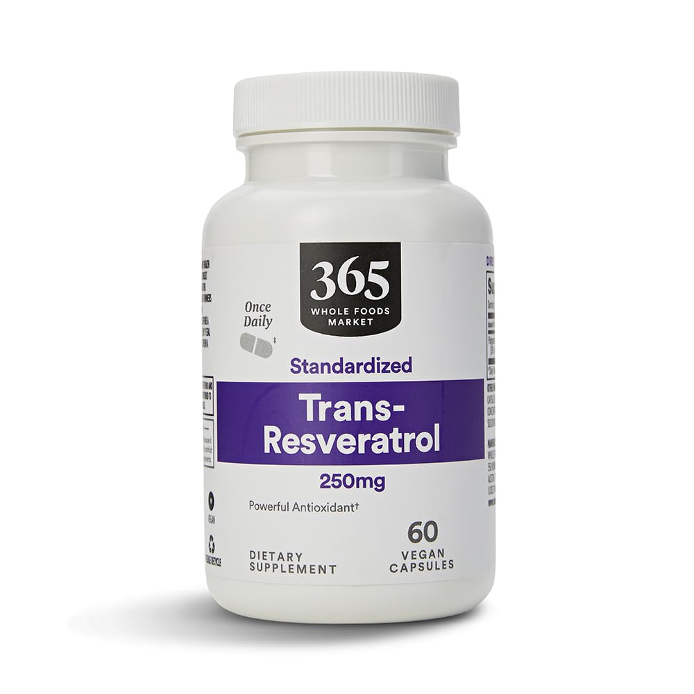 全食糧市場、Transresveratrol 250Mg、60のベジグのカプセルによる365