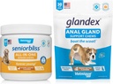 シニアドッグ(60ct)とGlandex Anal Gland Support Peanut Butter Soft Chews for Dogs(30ct) バンドル