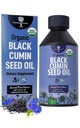 オーガニックブラックカミンシードオイル-USDA-コールドプレス–最大6Xストレンジャーティモキノン-ピュアニゲラサティバカミンシード-免疫サポート、抗酸化剤、カミング、スキン&ヘア(8.5オンス)のためのプレミアムサプリメント
