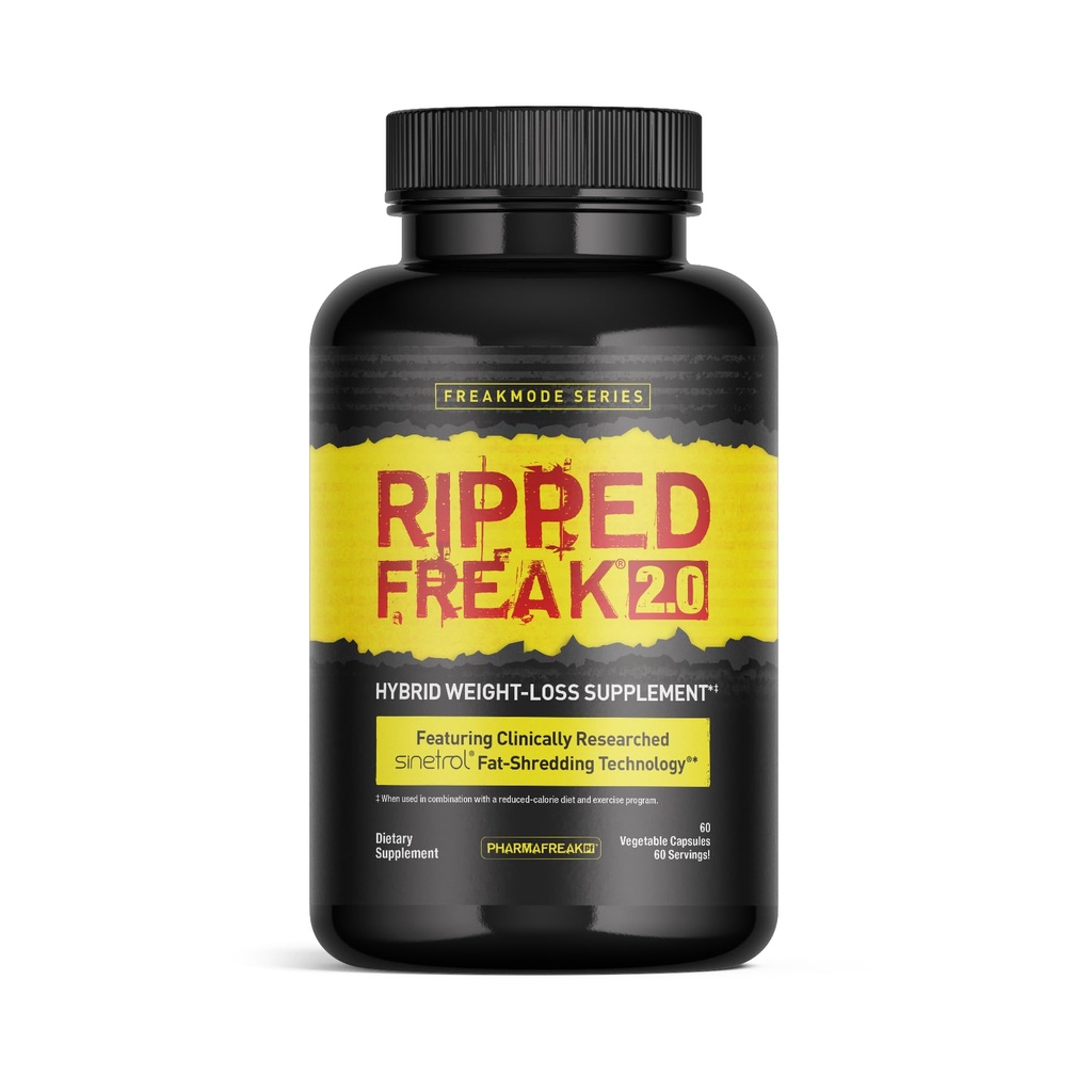 Pharmafreak RIPPEDのFREAK 2.0 - ハイブリッド重量損失サプリメント - アメリカ - 60ct