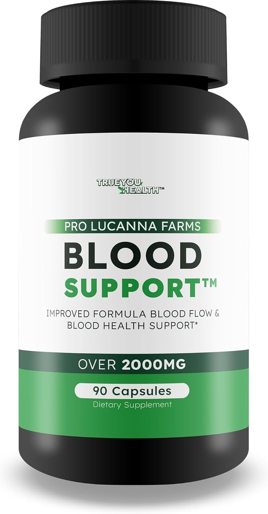 Pro Lucanna Farms Blood Support - Improved Formula Blood Flow Supplement & Sugar Health Blood Health Support - Blood Flow Pills - Blood Circulation Supplement - Glucose Support Supplement Blood Pills