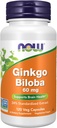 NOWの食糧補足、GinkgoのBiloba 60のmgの24%の標準化されたエキス、非GMOのプロジェクトは、120のベジのカプセルを修飾しました