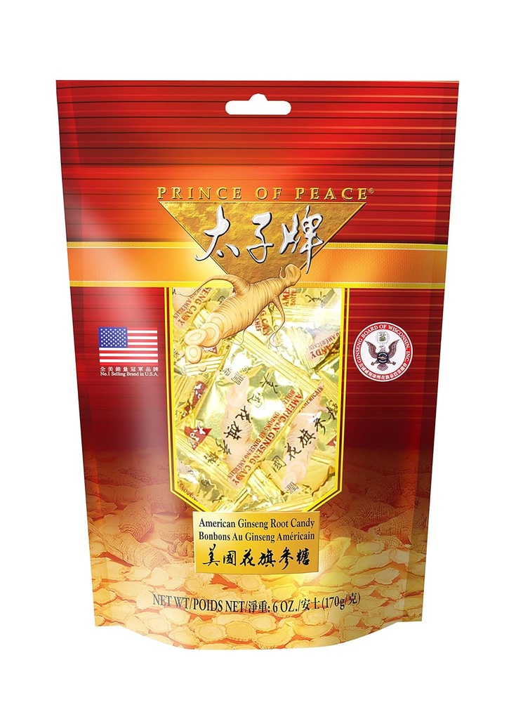 Prince of Peace American Ginseng Root Candy (6oz)