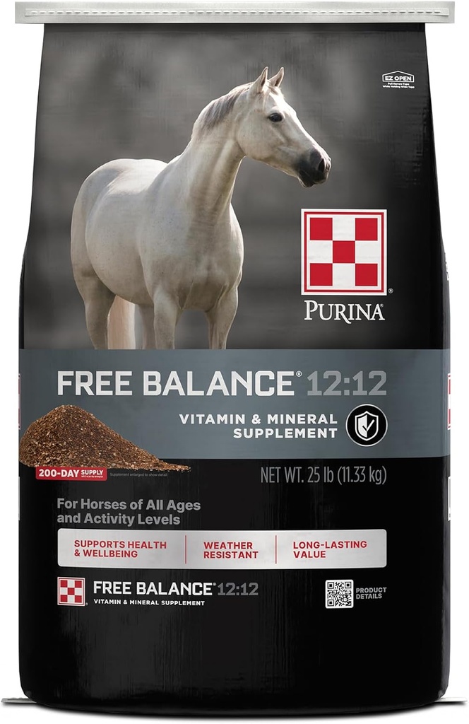 Purinaの動物の栄養物の自由なバランス12-12の補足25lb 25