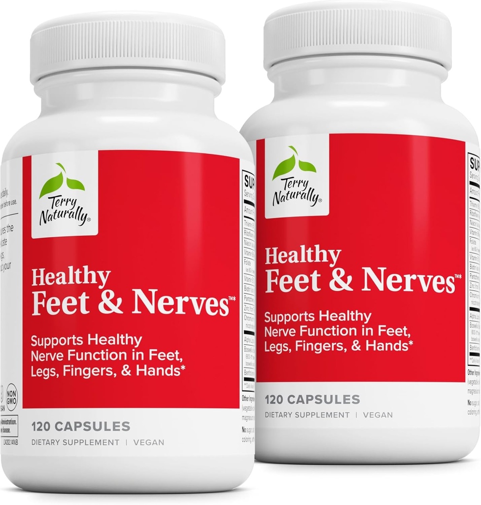 テリー自然に健康なフィート及びNerves - 生物活動的なビタミンB12の草の補足 - 循環及びNerveの健康サポート 補足 - ボスウェリアSerrataのビーガンカプセル - 120カプセル(パッケージ2)