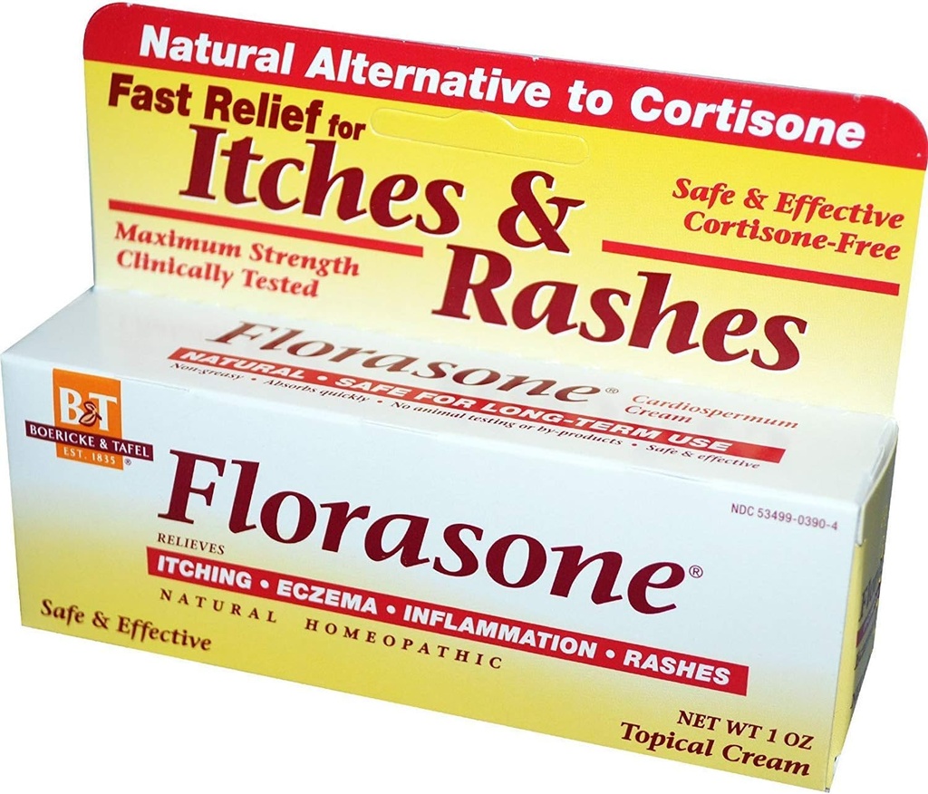 Boericke & Tafel Florasone Itches & Rashes Cream - 1 oz, 2 パック