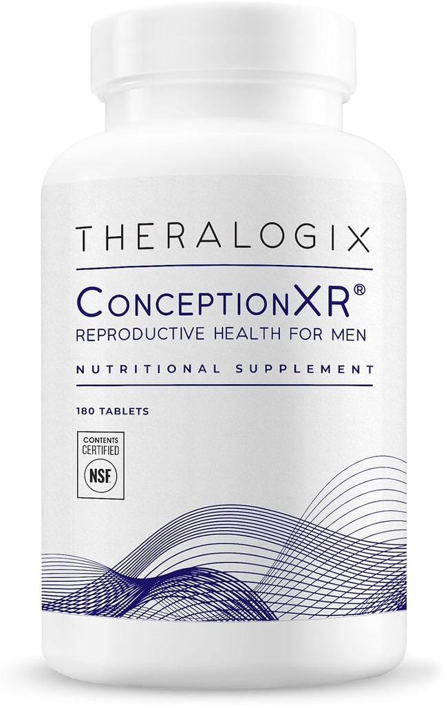 男性のためのTheralogix ConceptionXRの生殖の健康、Fertilityサポートのための人の妊娠のビタミン、Spermの健康のための男性の生殖能力の補足、NSFは- 180タブ(90日の供給)、Unflavor証明しました