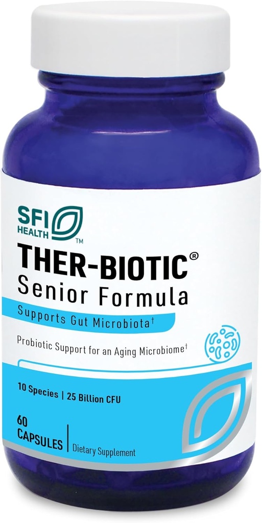 Klaire Labs SFI Health Ther-Biotic Probiotics for Senior Men & Women のダイジェスト & Immune サポート 60 - Bifidobacterium & Lactobacillus