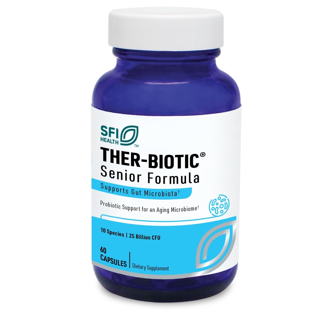 Klaire Labs SFI Health Ther-Biotic Probiotics for Senior Men & Women のダイジェスト & Immune サポート 60 - Bifidobacterium & Lactobacillus
