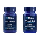 ライフエクステンションBio-Quercetin免疫&心臓健康抗酸化剤30カプセル+ビタミンD3 5000 IU 60Softgels