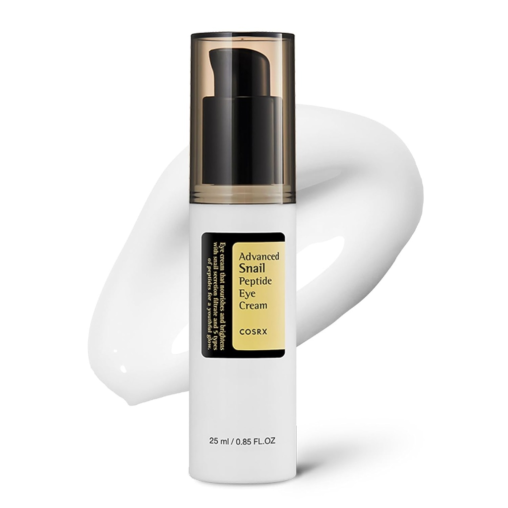 目のクリーム、0.84 の fl の oz、73.7% Snail Mucin および Niacinamide、目の心配、目のクリームの反老化、暗い円、韓国のスキン ケアの下の COSRX Snail Mucin のペプチッド