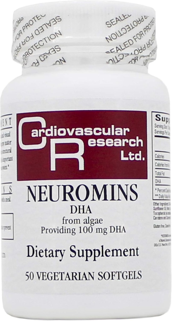 Neuromins 100mg (DHA) 50のカプセル - 3のパック - 生態学の方式/循環の研究