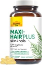 カントリーライフ、Maxi-Hairプラスビオチン、サポート健康な毛、皮および釘、毎日の補足、120のct