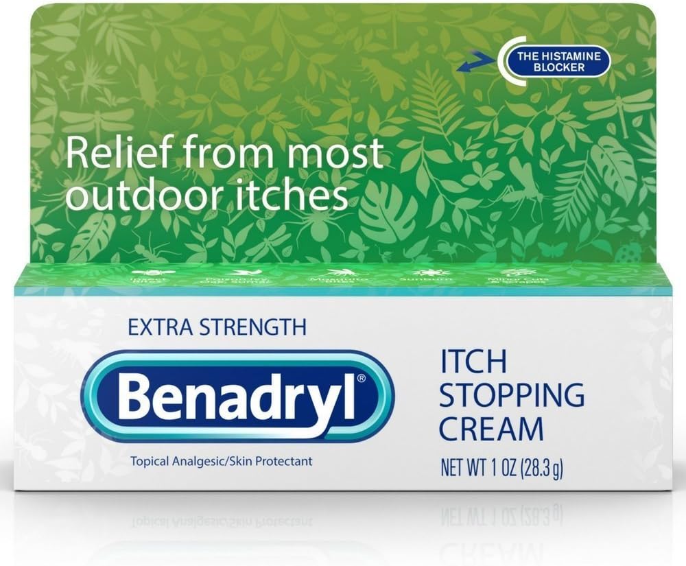 BenadrylのItchの停止クリームの余分強さ1のoz (8のパック)
