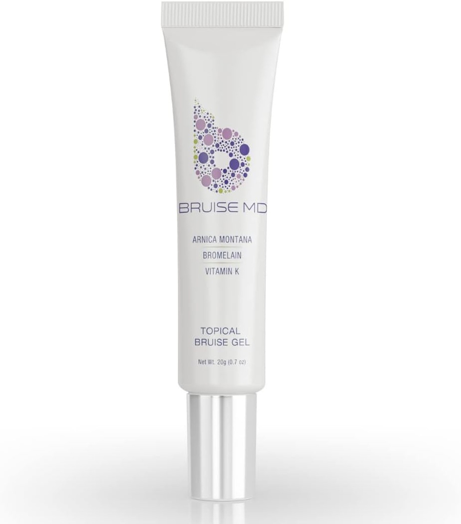 美化と腫れのためのトップゲル, 20% アルニカ, ブロメラン, 2% ビタミンKオキサイド, 20g (0.7 fl oz) – 高度な濃縮ブライズ処理式