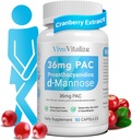5 に 1 女性のためのクランベリーサプリメント, 36 mg PAC 100% 溶性Dマンスタンポジオンハーブ桑ウルシリーフナチュラル尿路の健康サポート, クランベリーピルUTIs予防90キャップ