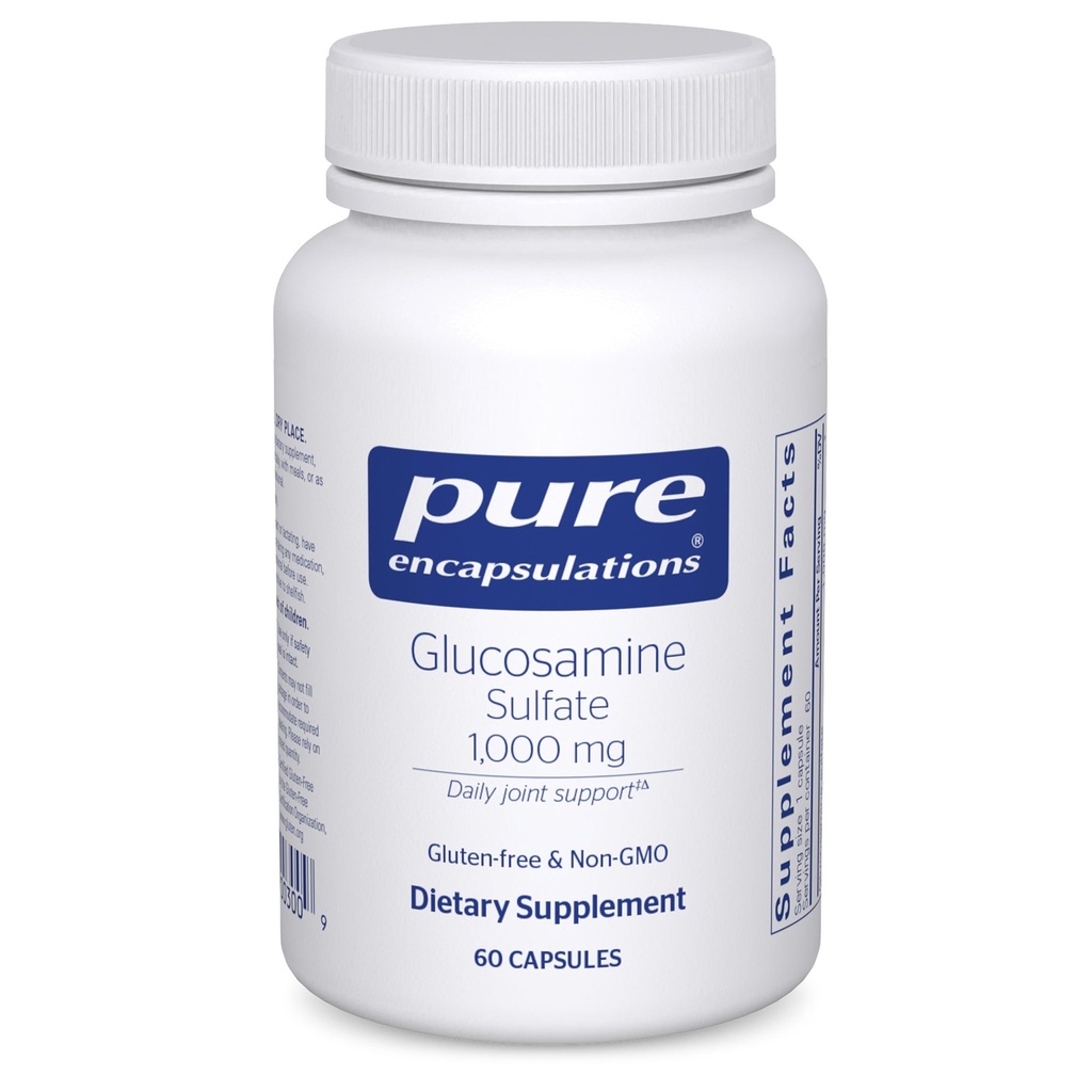 純粋なカプセル化グルコサミン硫酸1,000mg | 共同サポートおよび移動性、軟骨健康およびコネクティブティッシュ*の補足 | 60のカプセル
