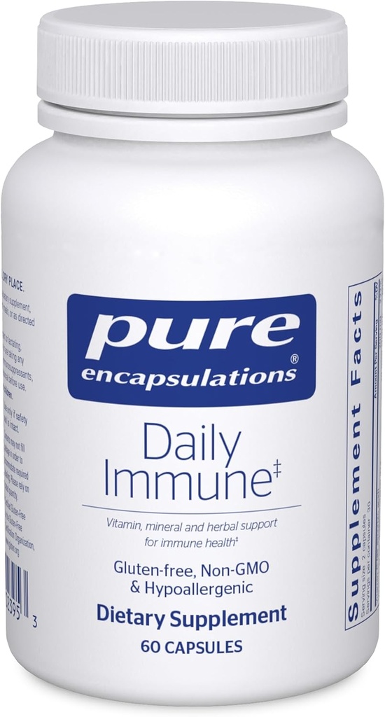 Pure Encapsulations Daily Immune | Comprehensive Immune Formula with Vitamin, Mineral, and Herbal Support | 60 Capsules*
