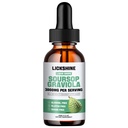 1パック3000MG Soursop Graviola液体ドロップセルサポート&再生、lmmune、Gut、酸化防止、気分、リラックス、肝臓と睡眠Zzz - Soursop Graviolaリーフエキス、海苔、ターメリック - 2Fl Oz