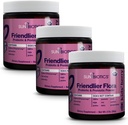 SUNBIOTICSのFriendlier Flora - キッズプレバイオティクスとプロバイオティックパウダーサプリメント、5つのビリオンCFUとGood Gut Flora、免疫システム、バランスマイクロバイオム - ベリー、(3)のパック
