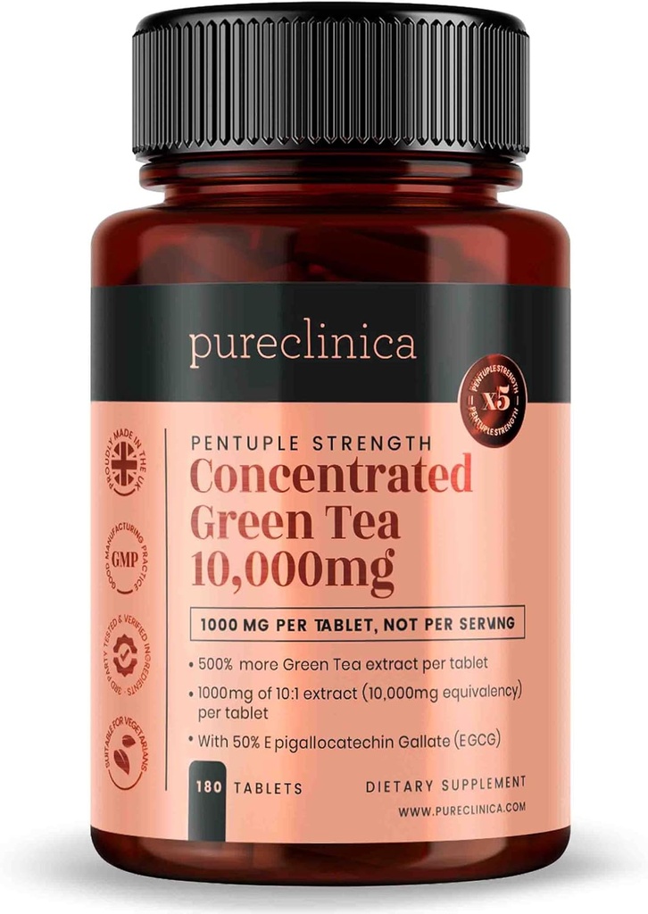 ピュアクリニカ濃縮抹茶10,000mg×180錠