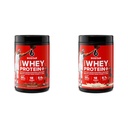 シックス スター エリート シリーズ 100% ウィー タンパク質 プラス トリプル チョコレート 1.8lbs US & エリート シリーズ 100% ウィー プロテイン プラス バニラ クリーム 1.8lbs US