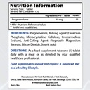 最高の自然 Pregnenolone 30のMg及びビタミンK2 (D3のMK7)