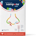 Namponsキッズノーズブルストッパー - 6ノーズブリードストッパープラグキットを子供のための使いやすい。 小児科医による信頼 Hypoallergenic Clottingの代理店は接触のNosebleedsの速い停止します。 安全で痛みのない