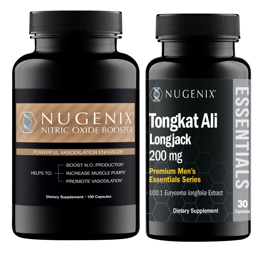 Nugenix Nitric酸化物ブースターと男性のためのトンカットアリサプリメント