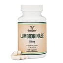 Lumbrokinase酵素サプリメント - 120カプセル(最大活性10,000 FU / Gram) サービングあたり150mg(非フィラー、非GMO、グルテンフリー)、二重木材による心血管および血循環サポートのための
