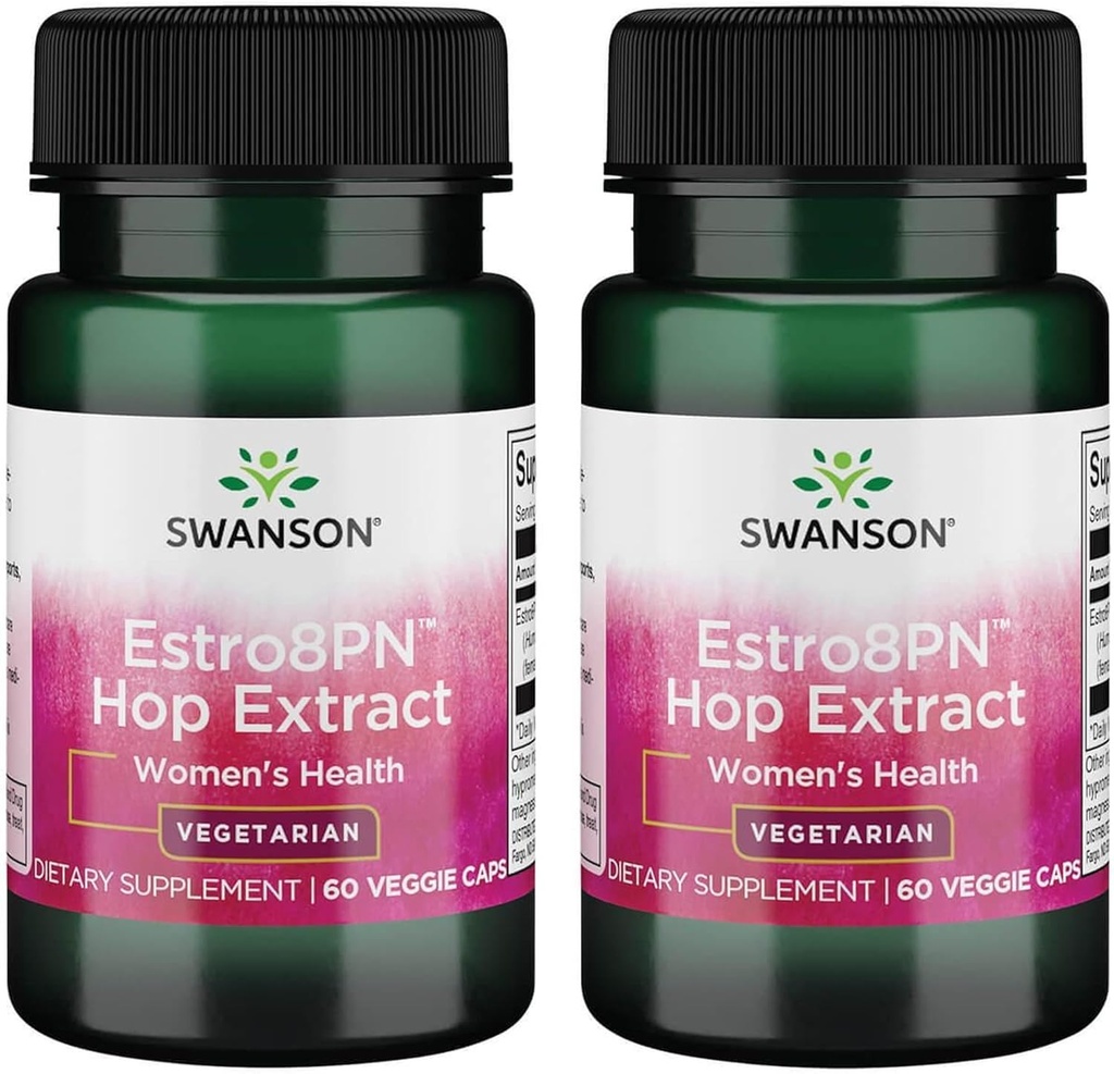 Swanson Estro8Pn Hop Extract 10 mg 60 Veg Caps (2 Pack)