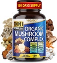 10 in 1 High Strength Mushroom Supplement - Lions Mane, Cordyceps, Reishi - Brain Supplements for Memory and Focus ** 5-Month Supply