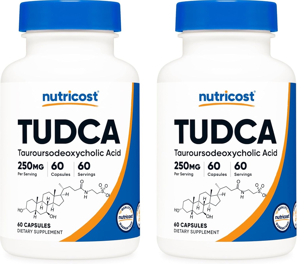 Nutricost Tudca 250mg, 60 Capsules (2 Bottles)