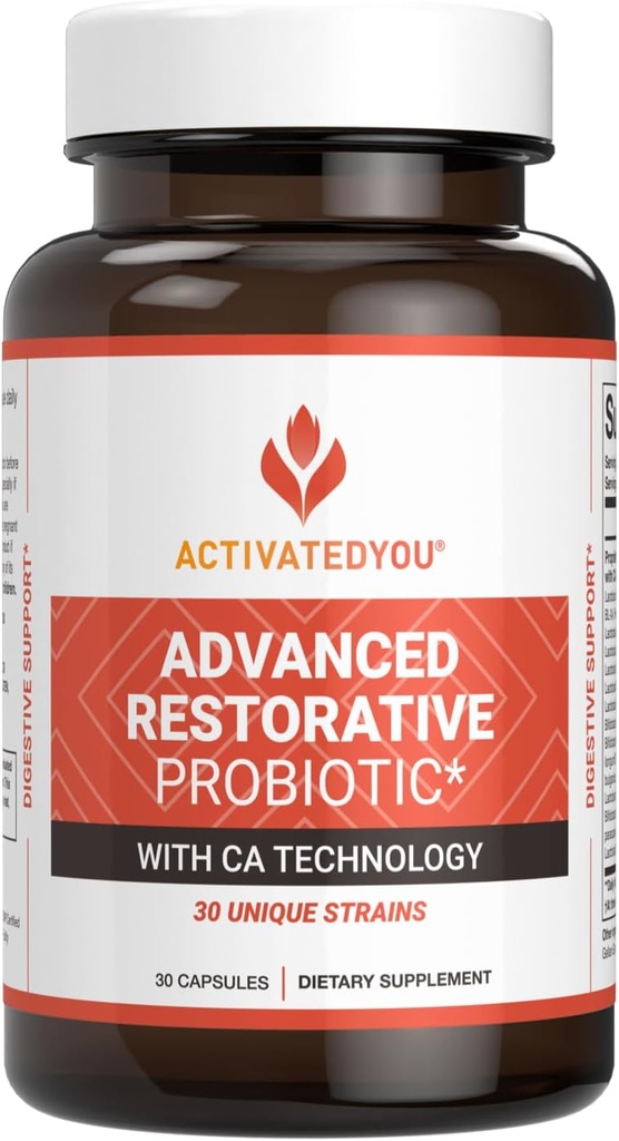 毎日の使用のためのACTIVATEDYOUの高度の回復プロバイオティクス- 30の緊張の消化管の腸の健康及び免疫機能サポート- Radiant-Lookingの皮(30のカプセル)のためのAcdophilusの補足