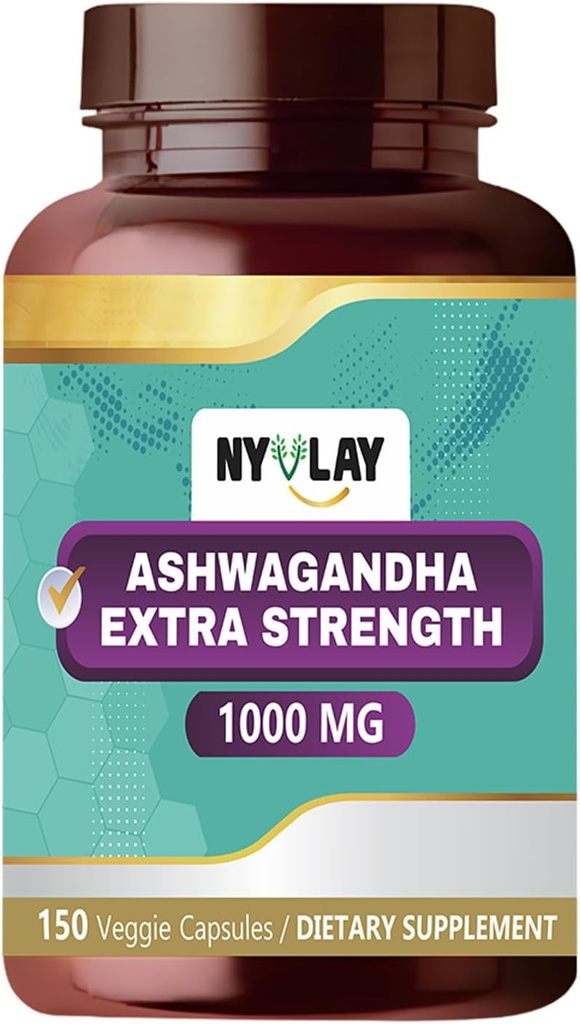 Ashwagandha 1000 MG - 150 カプセル | ストレス救済*、エネルギーブースト*、免疫サポート* | ナチュラル、グルテンフリー