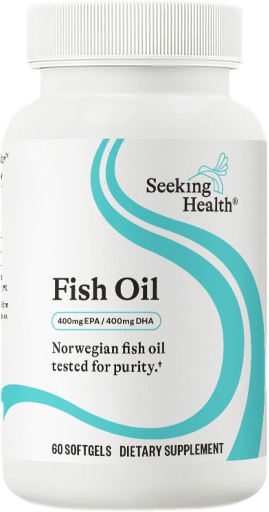 健康の魚油400mg EPA/400mg DHA Norwegianの魚油は純度のためにテストしました。 60 ソフトゲル