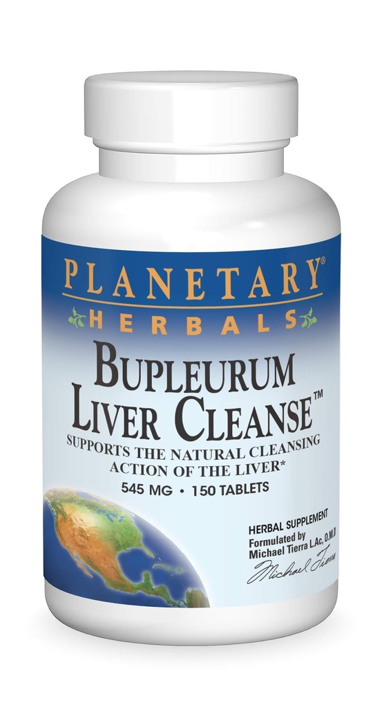 惑星の草のBupleurumの肝臓は、肝臓*、545 mg - 150のタブレットの自然な清潔になる行為を支えます