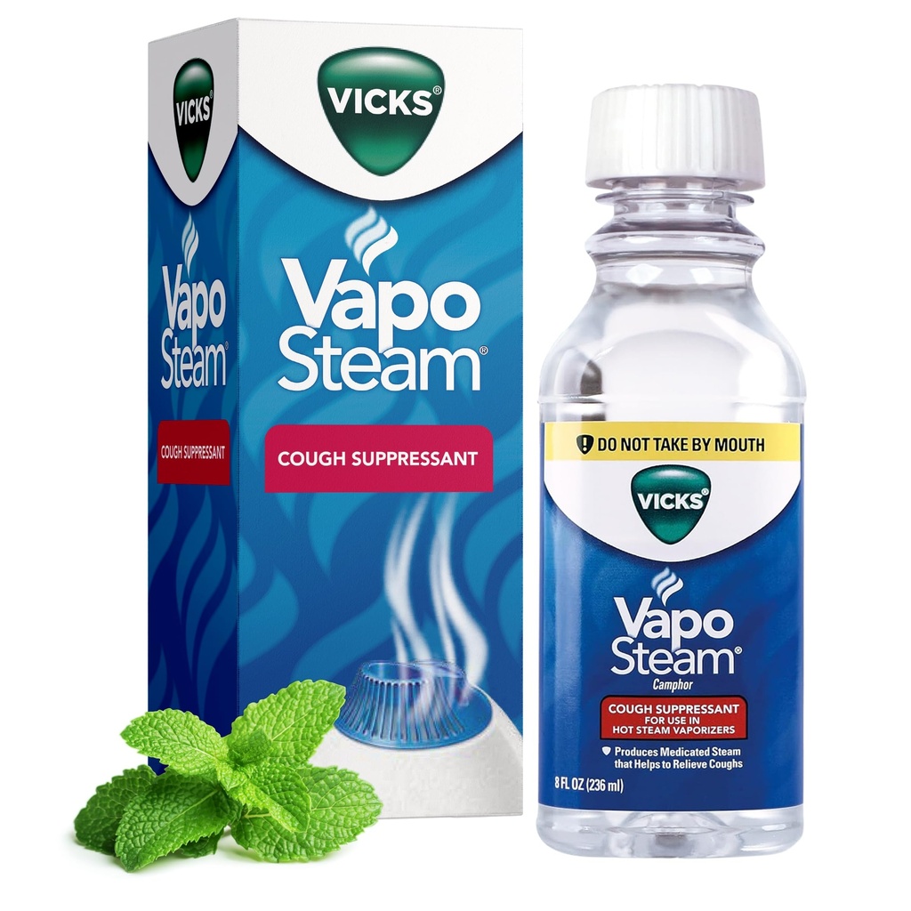 ヴィクスクVapoSteamはカンボア、咳抑制剤、助けは、Vicksの蒸発器および加湿器、8 Ozの使用のために咳を取り除きます