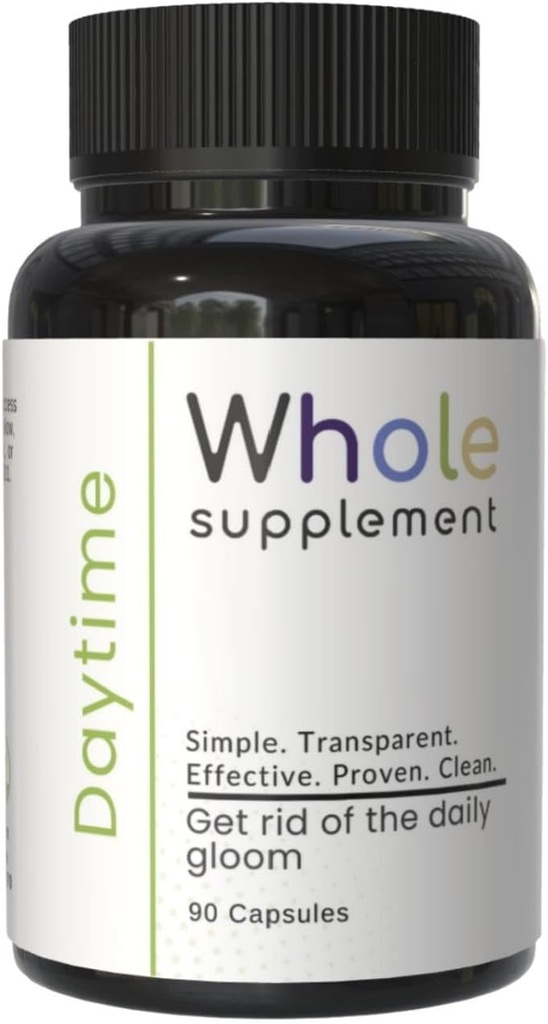 デイタイムノトロピック 自然な毎日のサポート - 脳の明快さ、脳の健康、焦点、気分とエネルギー - ライオンズマネ、アシュワガンダ、同じ、情熱の花 - あなたの日をお楽しみください!