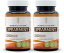 Tribe Spearmintカプセルの秘密 1000 mg Spearmint(Mentha spicata)ドライリーフ、女性のホルモンサポートサプリメント(2x60カプセル)